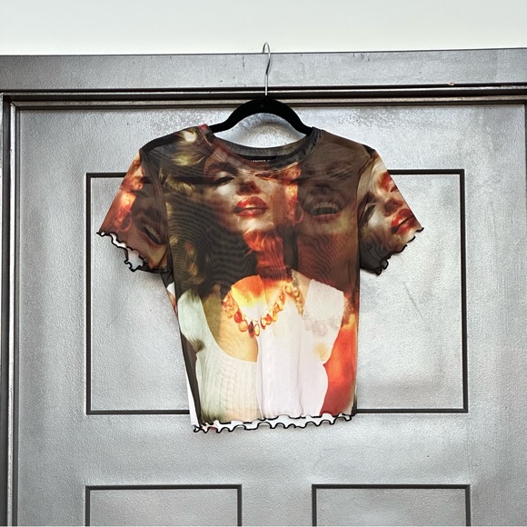 Forever 21 Tops - FOREVER 21 | Marilyn Monroe mesh top